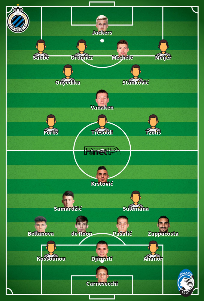 Atalanta Bergame v Club Brugge Composition d'équipe probable 30-09-2025