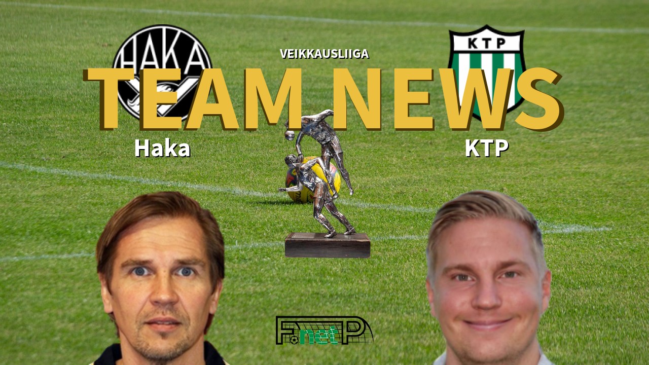 Veikkausliiga News: FC Haka vs KTP Confirmed Line-ups