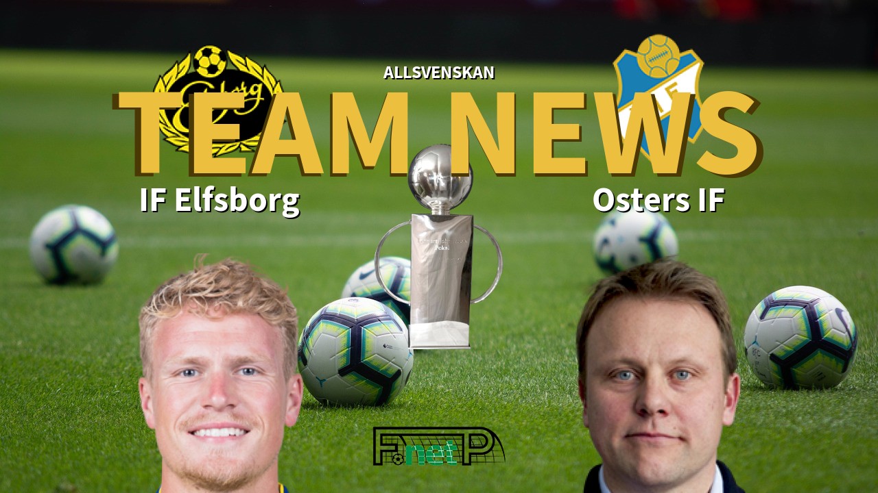 Allsvenskan News: IF Elfsborg vs Östers IF Confirmed Line-ups