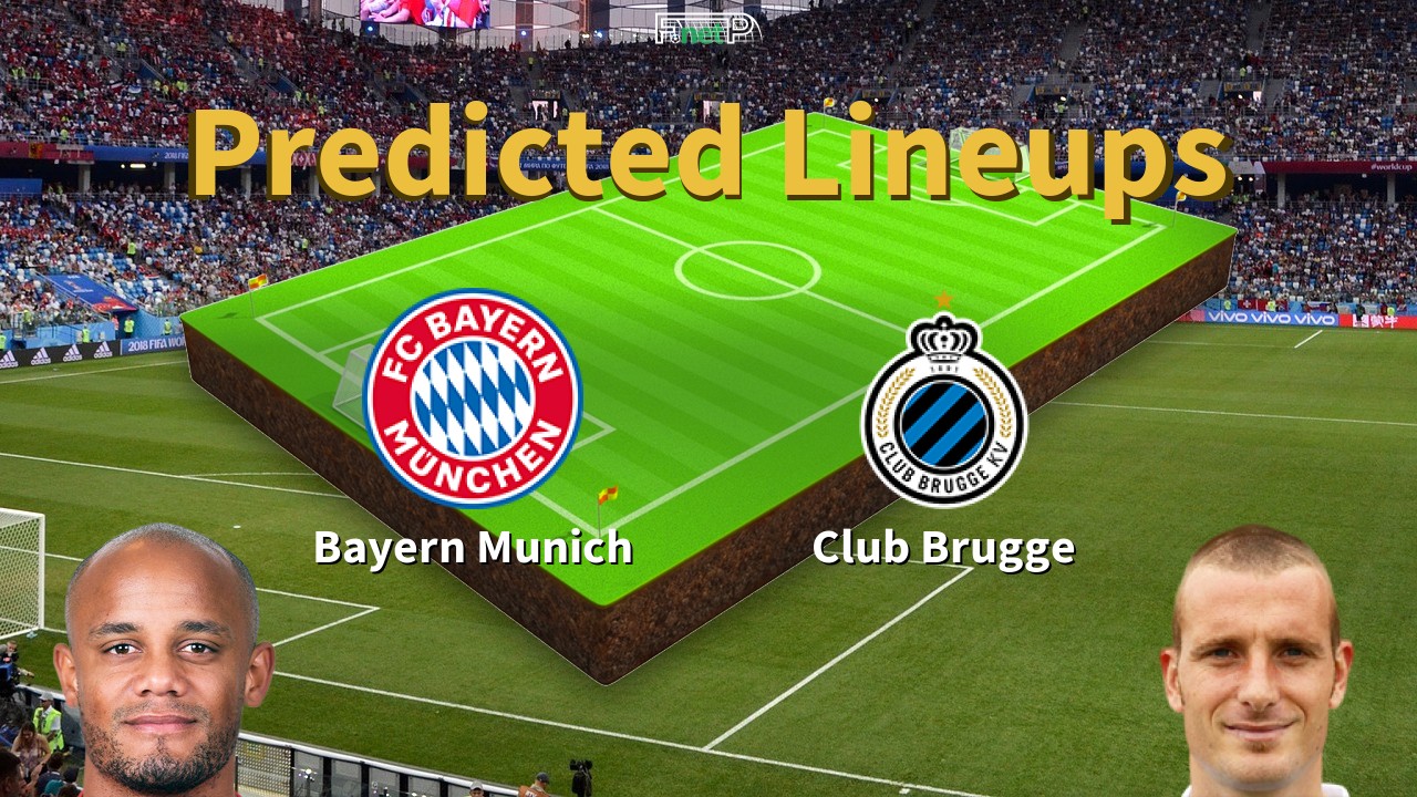 Predicted Lineups and Player Updates for Bayern Munich vs Club Brugge 22/10/25 - Champions League News