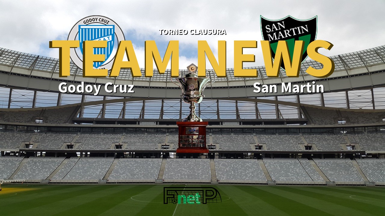 Torneo Clausura News: Godoy Cruz vs San Martín Confirmed Line-ups