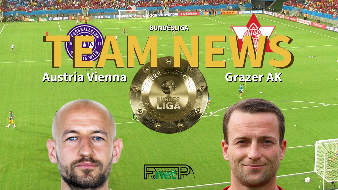 Bundesliga News: Austria Vienna vs Grazer AK Confirmed Line-ups