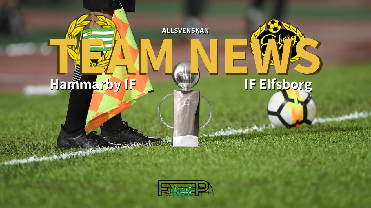 Allsvenskan News: Hammarby IF vs IF Elfsborg Confirmed Line-ups