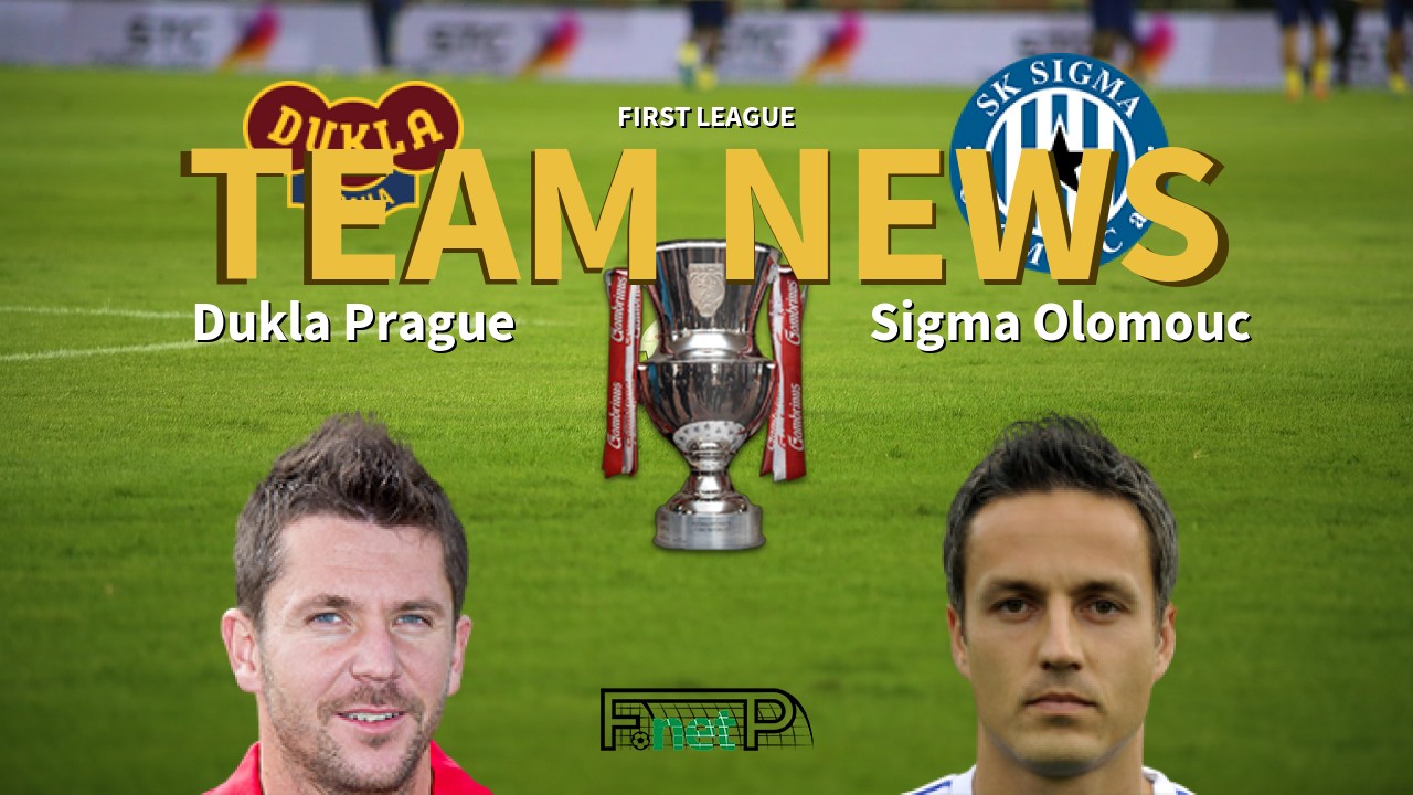 First League News: Dukla Prague vs Sigma Olomouc Confirmed Line-ups