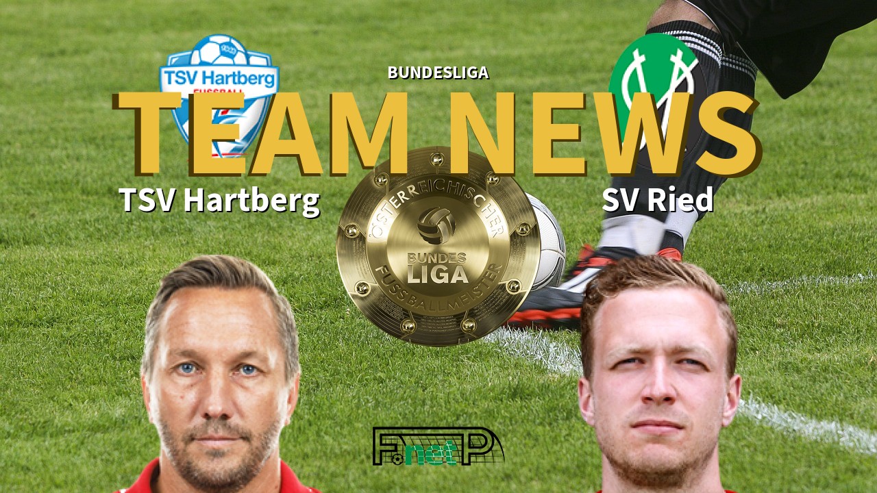 Bundesliga News: TSV Hartberg vs SV Ried Confirmed Line-ups