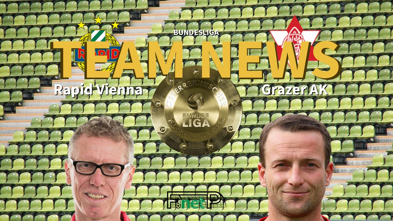 Bundesliga News: Rapid Vienna vs Grazer AK Confirmed Line-ups