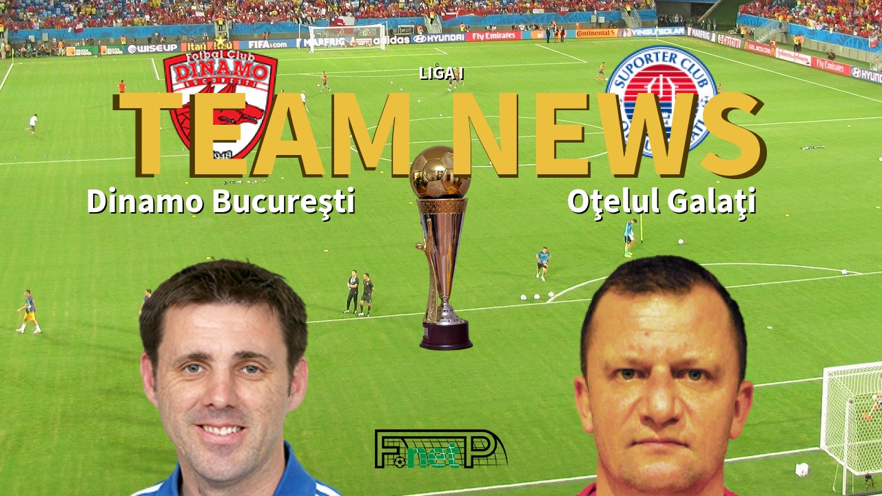 Liga I News: Dinamo Bucharest vs Oţelul Galaţi Confirmed Line-ups