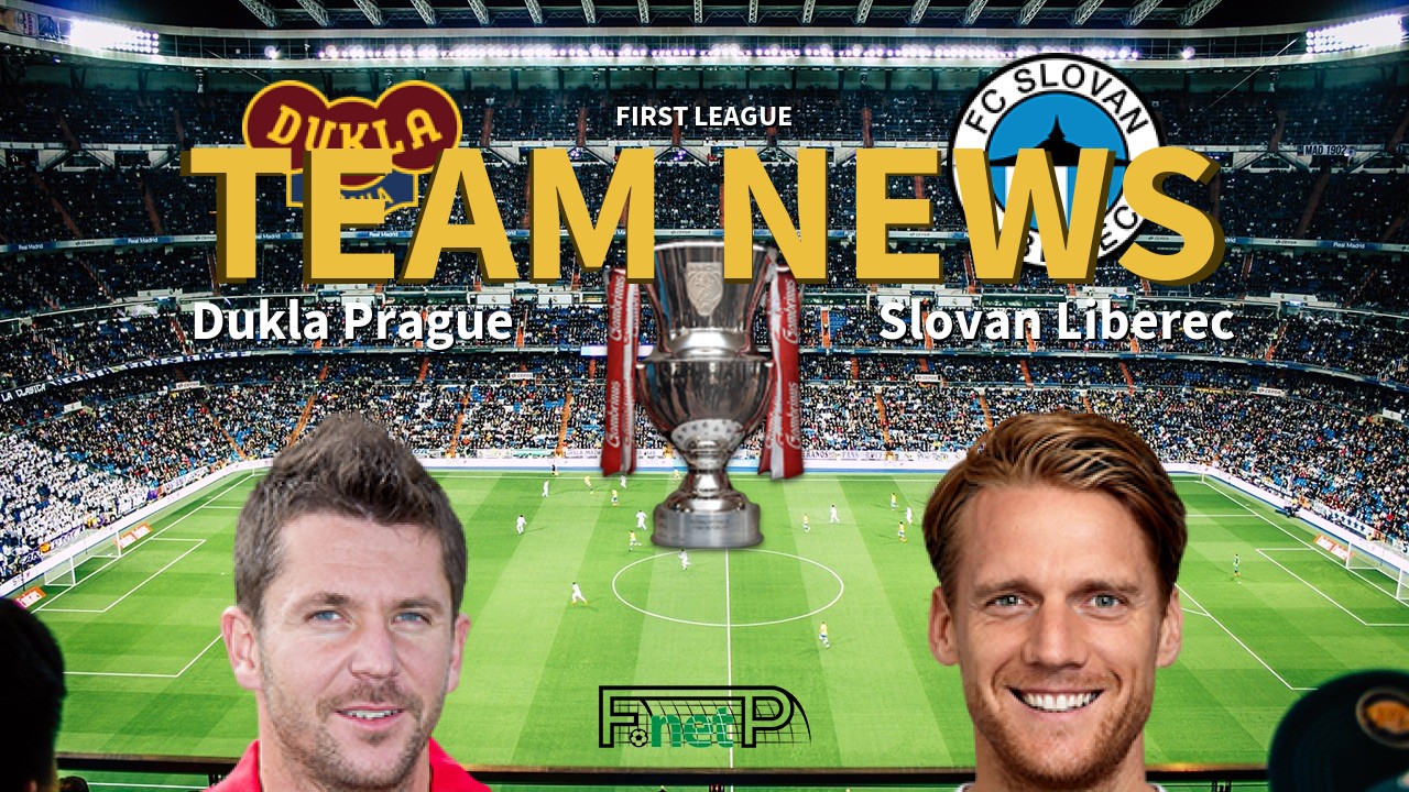 First League News: Dukla Prague vs Slovan Liberec Confirmed Line-ups