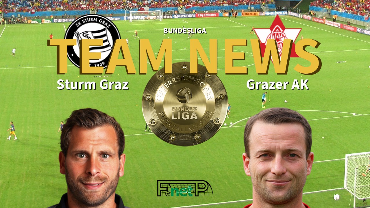 Bundesliga News: Sturm Graz vs Grazer AK Confirmed Line-ups