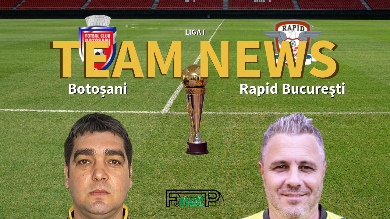 Liga I News: Botoșani vs Rapid Bucharest Confirmed Line-ups