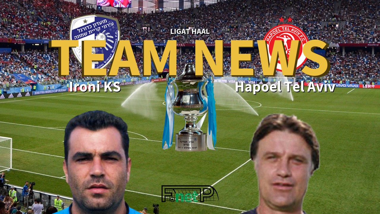 Ligat HaAl News: Ironi Kiryat Shmona vs Hapoel Tel Aviv Confirmed Line-ups
