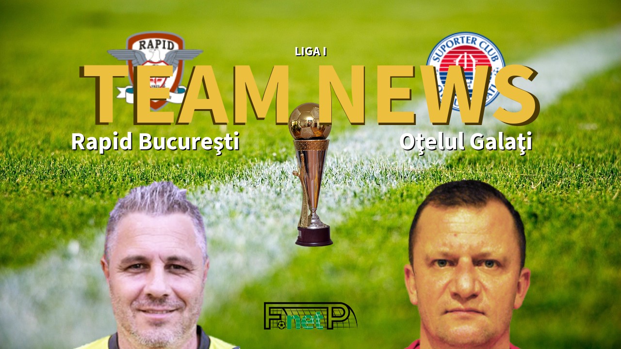Liga I News: Rapid Bucharest vs Oţelul Galaţi Confirmed Line-ups