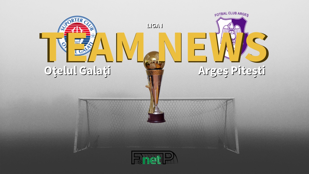 Liga I News: Oţelul Galaţi vs Argeș Pitești Confirmed Line-ups