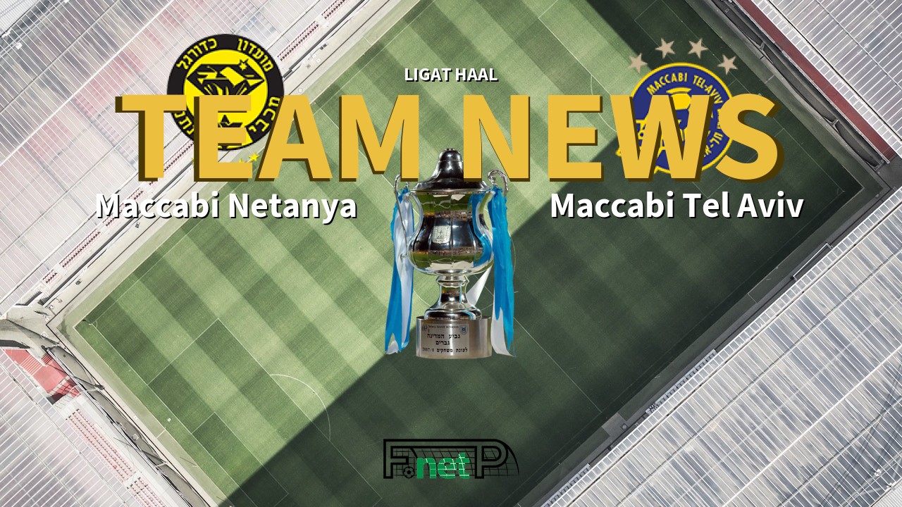 Ligat HaAl News: Maccabi Netanya vs Maccabi Tel Aviv Confirmed Line-ups