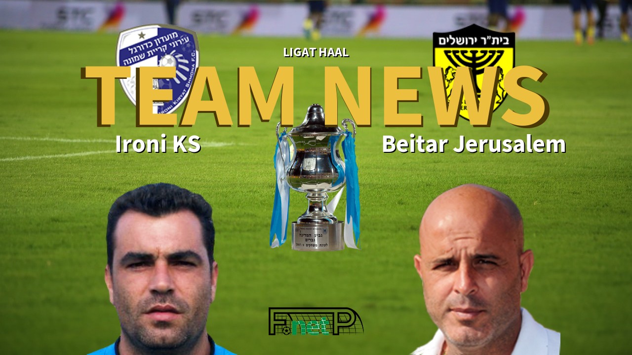 Ligat HaAl News: Ironi Kiryat Shmona vs Beitar Jerusalem Confirmed Line-ups