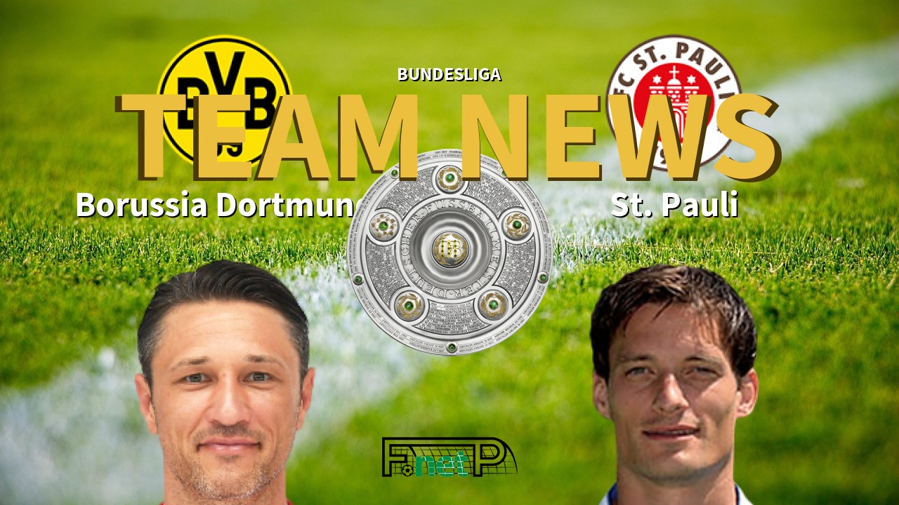 Bundesliga News: Borussia Dortmund vs St. Pauli Confirmed Line-ups