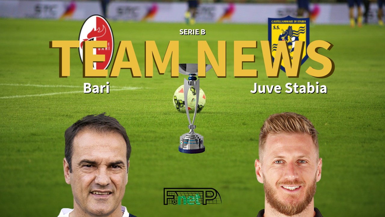 Serie B News: AS Bari vs Juve Stabia Confirmed Line-ups