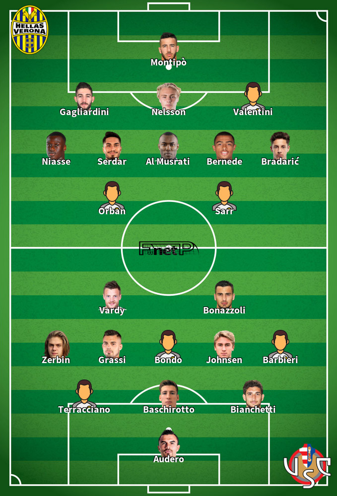 Cremonese v Hellas Verona Onces Probables 19-01-2026