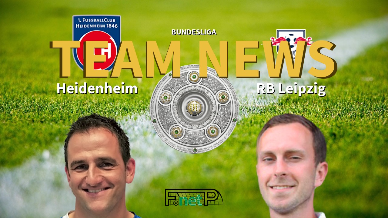 Bundesliga News: Heidenheim vs RB Leipzig Confirmed Line-ups