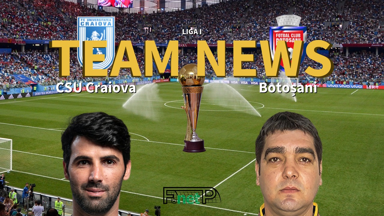Liga I News: Universitatea Craiova vs Botoșani Confirmed Line-ups