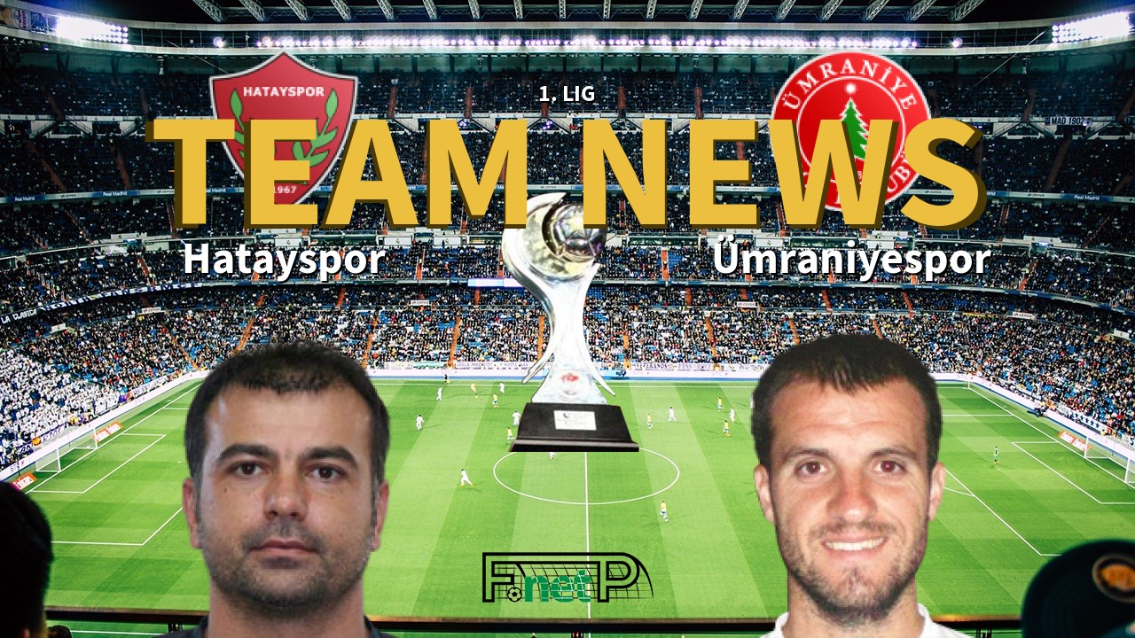 1. Lig News: Hatayspor vs Ümraniyespor Confirmed Line-ups