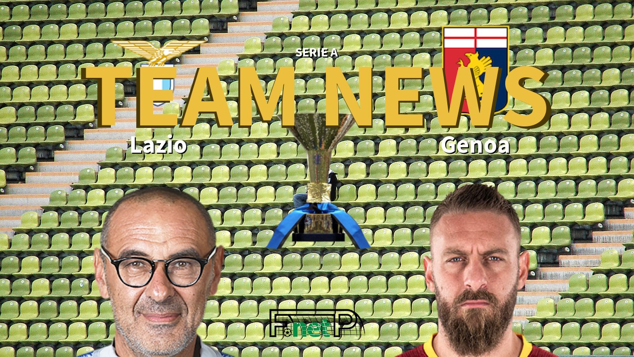 Serie A News: Lazio vs Genoa Confirmed Line-ups