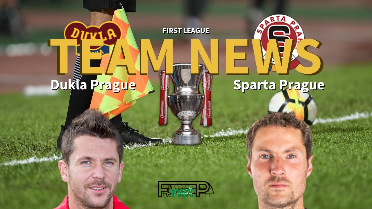 First League News: Dukla Prague vs Sparta Prague Confirmed Line-ups