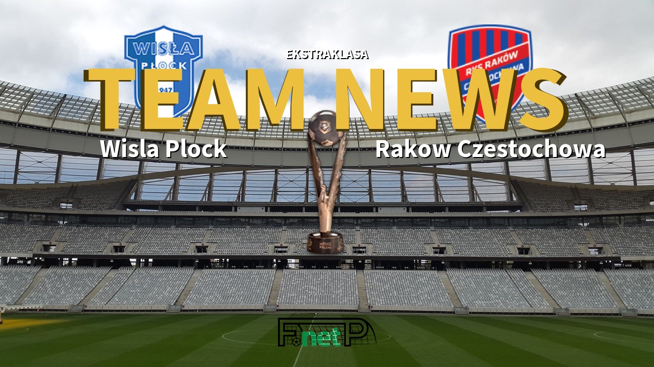 Ekstraklasa News: Wisla Plock vs Raków Częstochowa Confirmed Line-ups