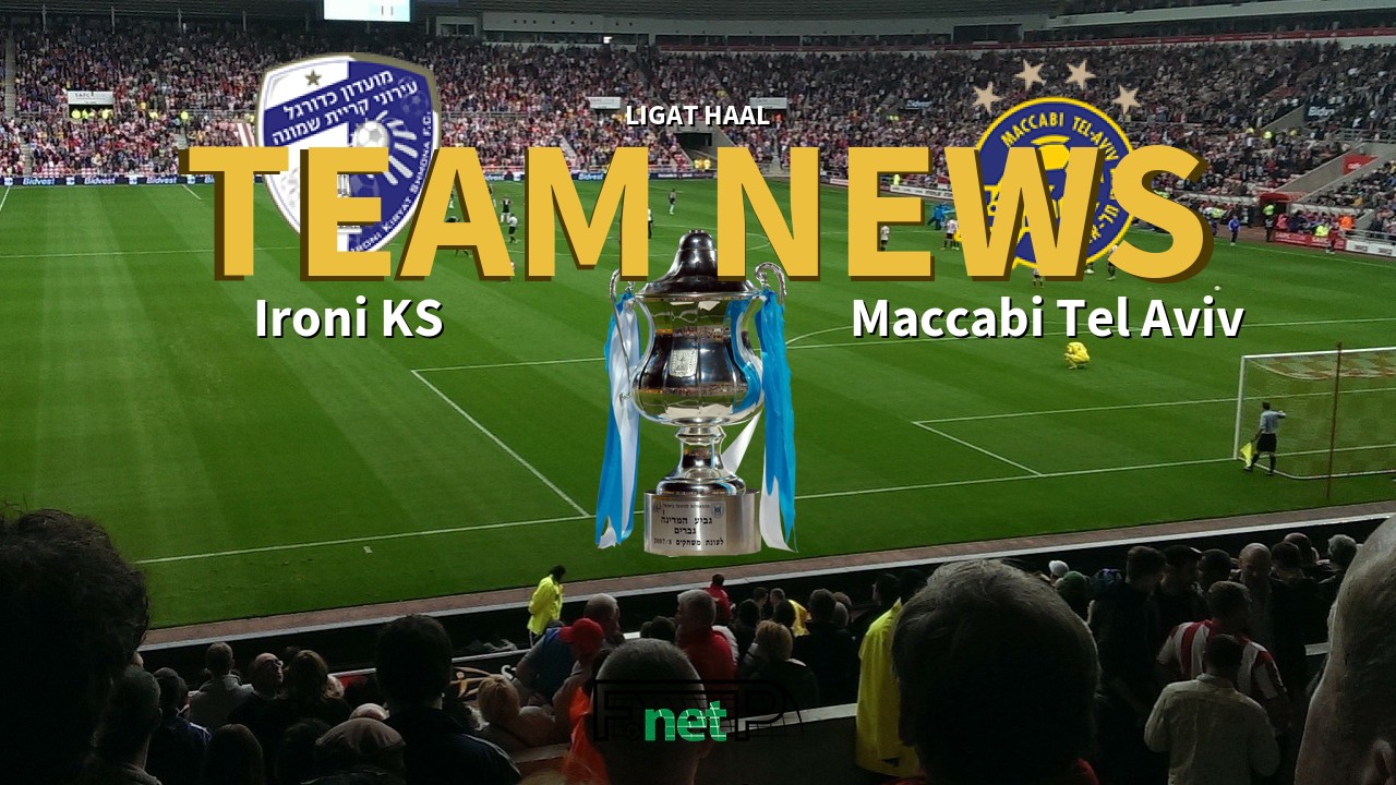 Ligat HaAl News: Ironi Kiryat Shmona vs Maccabi Tel Aviv Confirmed Line-ups