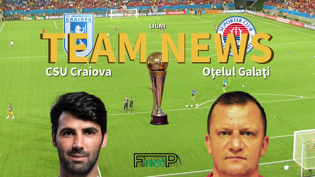 Liga I News: Universitatea Craiova vs Oţelul Galaţi Confirmed Line-ups