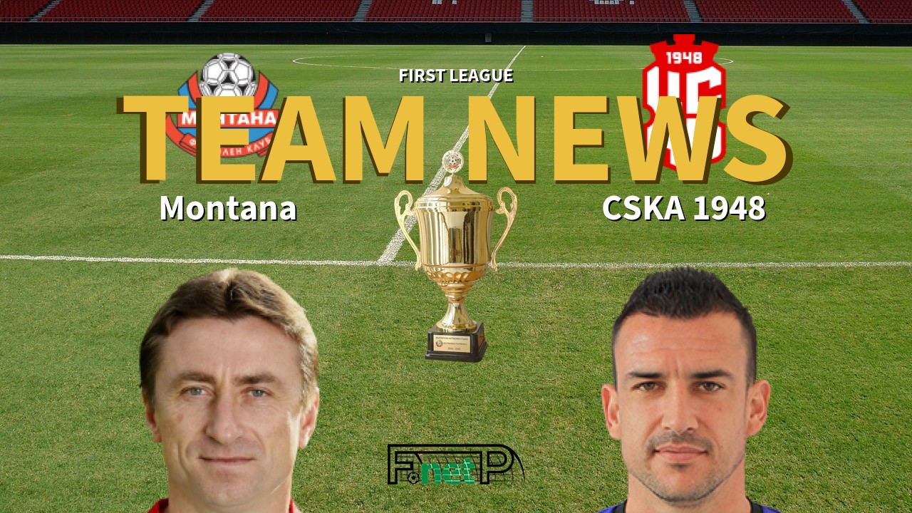 First League News: Montana vs CSKA 1948 Confirmed Line-ups