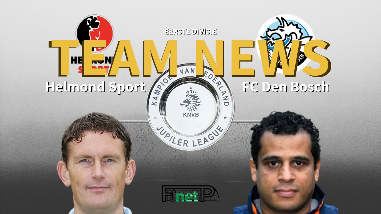 Eerste Divisie News: Helmond Sport vs Den Bosch Confirmed Line-ups
