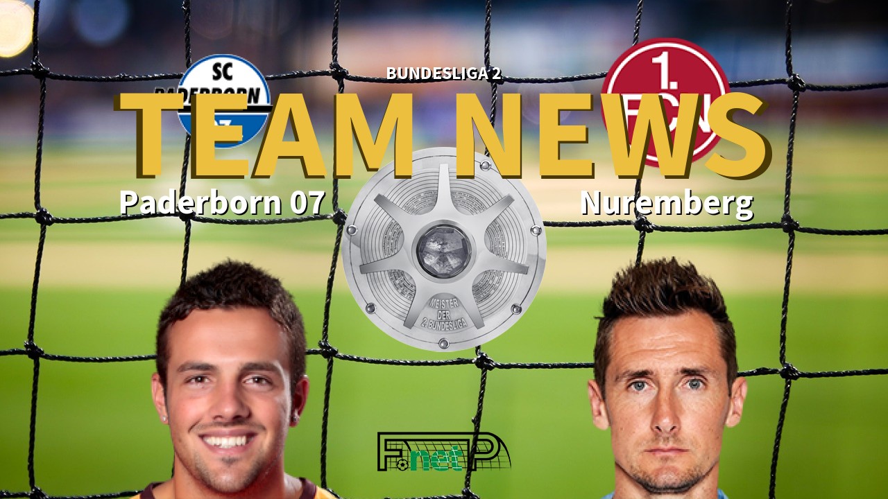 Bundesliga 2 News: Paderborn vs Nuremberg Confirmed Line-ups