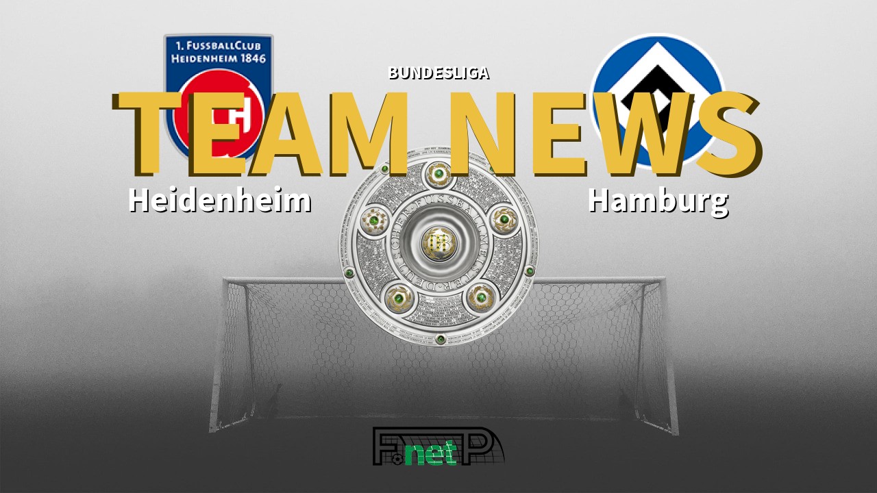 Bundesliga News: Heidenheim vs Hamburg Confirmed Line-ups