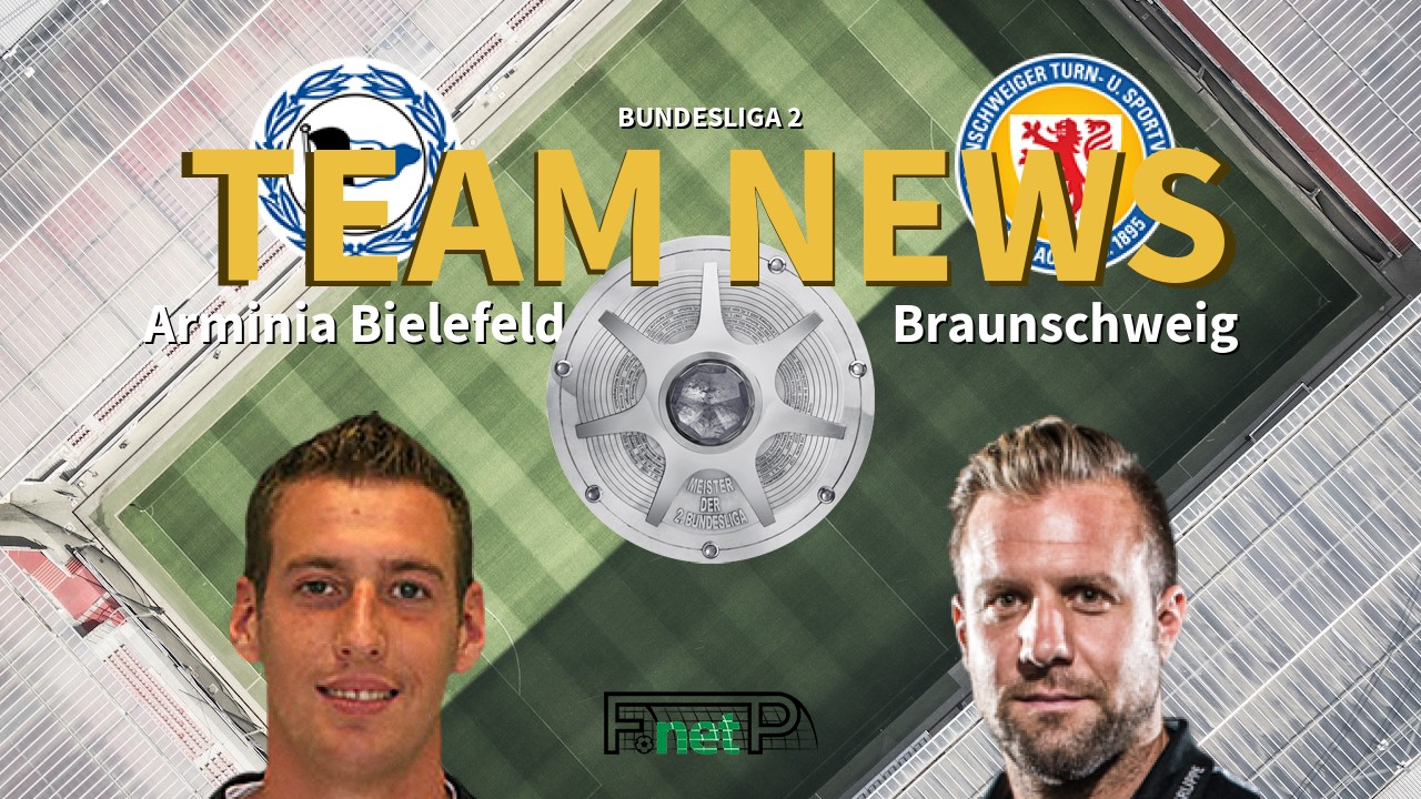 Bundesliga 2 News: Arminia Bielefeld vs Eintracht Braunschweig Confirmed Line-ups