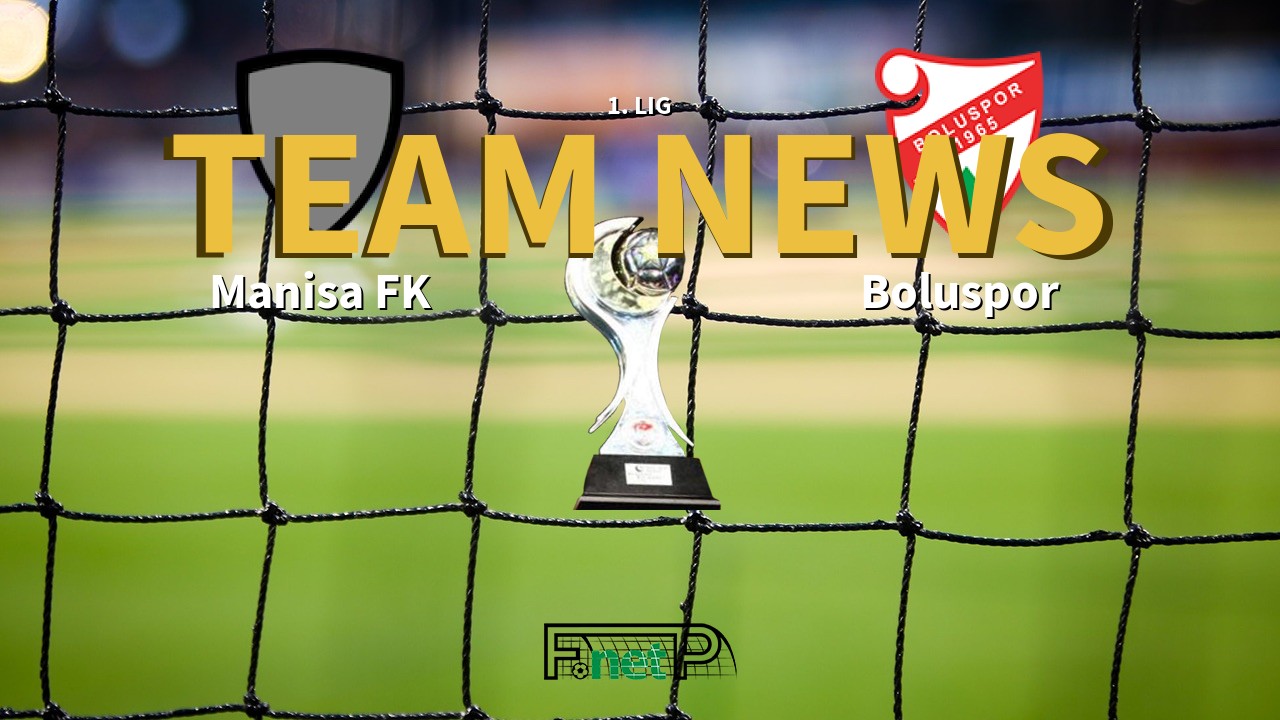 1. Lig News: Manisa FK vs Boluspor Confirmed Line-ups