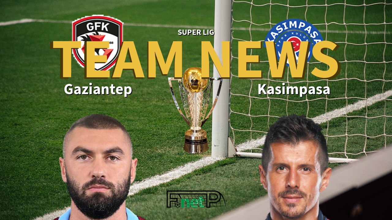 Super Lig News: Gaziantep vs Kasimpasa Confirmed Line-ups