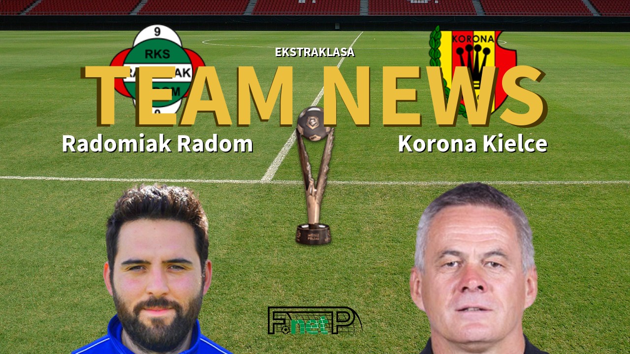 Ekstraklasa News: Radomiak Radom vs Korona Kielce Confirmed Line-ups