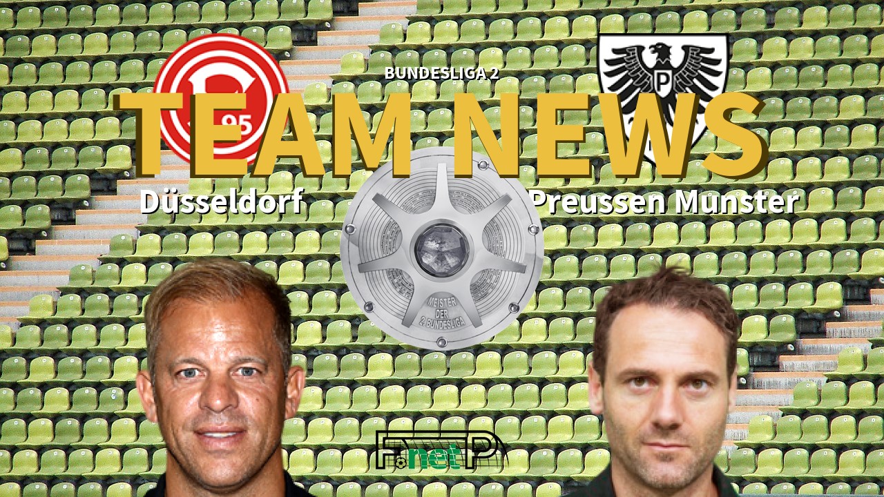 Bundesliga 2 News: Fortuna Dusseldorf vs Preussen Münster Confirmed Line-ups