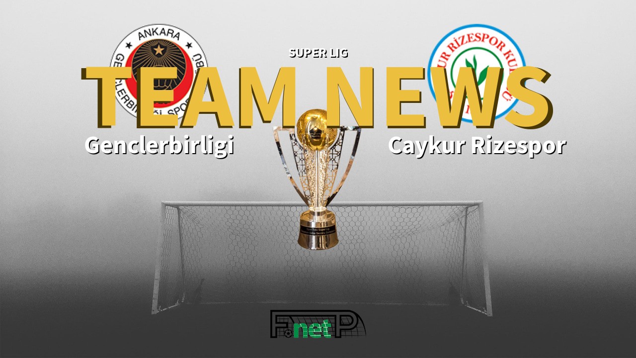 Super Lig News: Gençlerbirliği vs Çaykur Rizespor Confirmed Line-ups