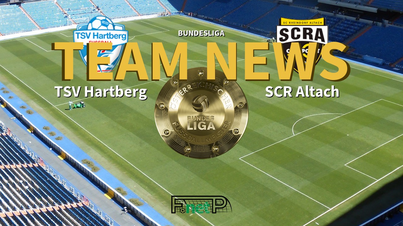 Bundesliga News: TSV Hartberg vs Cashpoint SCR Altach Confirmed Line-ups
