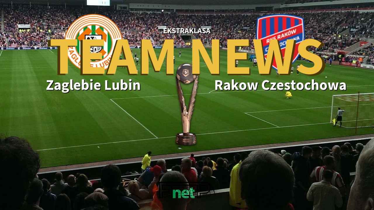 Ekstraklasa News: Zagłębie Lubin vs Raków Częstochowa Confirmed Line-ups