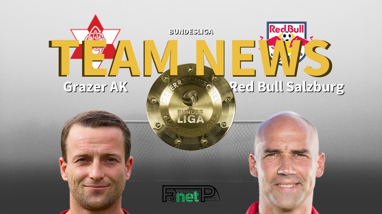 Bundesliga News: Grazer AK vs Red Bull Salzburg Confirmed Line-ups