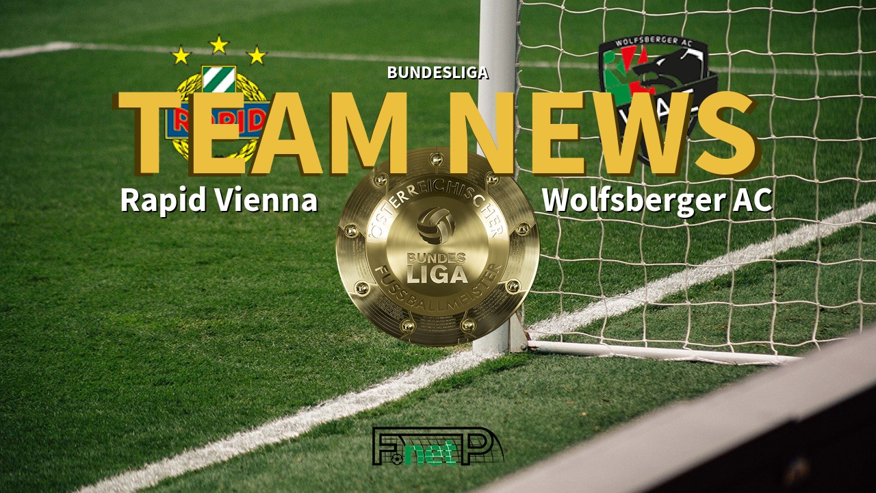 Bundesliga News: Rapid Vienna vs Wolfsberger AC Confirmed Line-ups