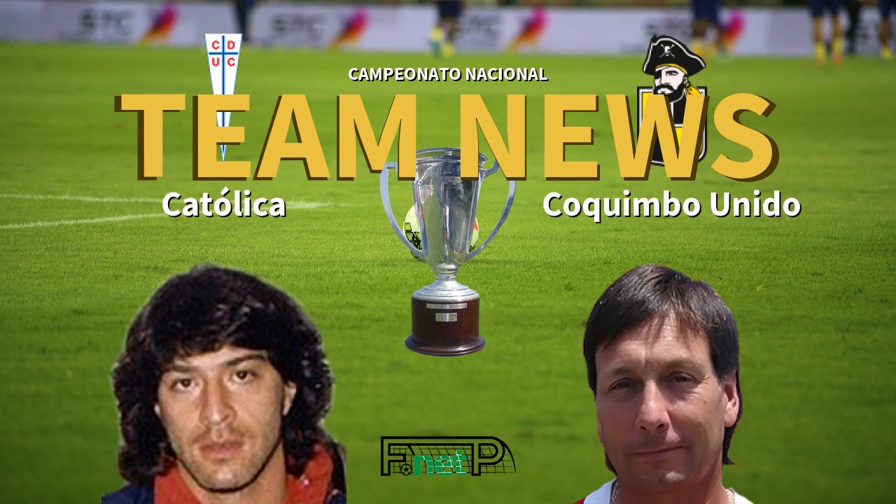 Campeonato Nacional News: Universidad Católica vs Coquimbo Unido Confirmed Line-ups