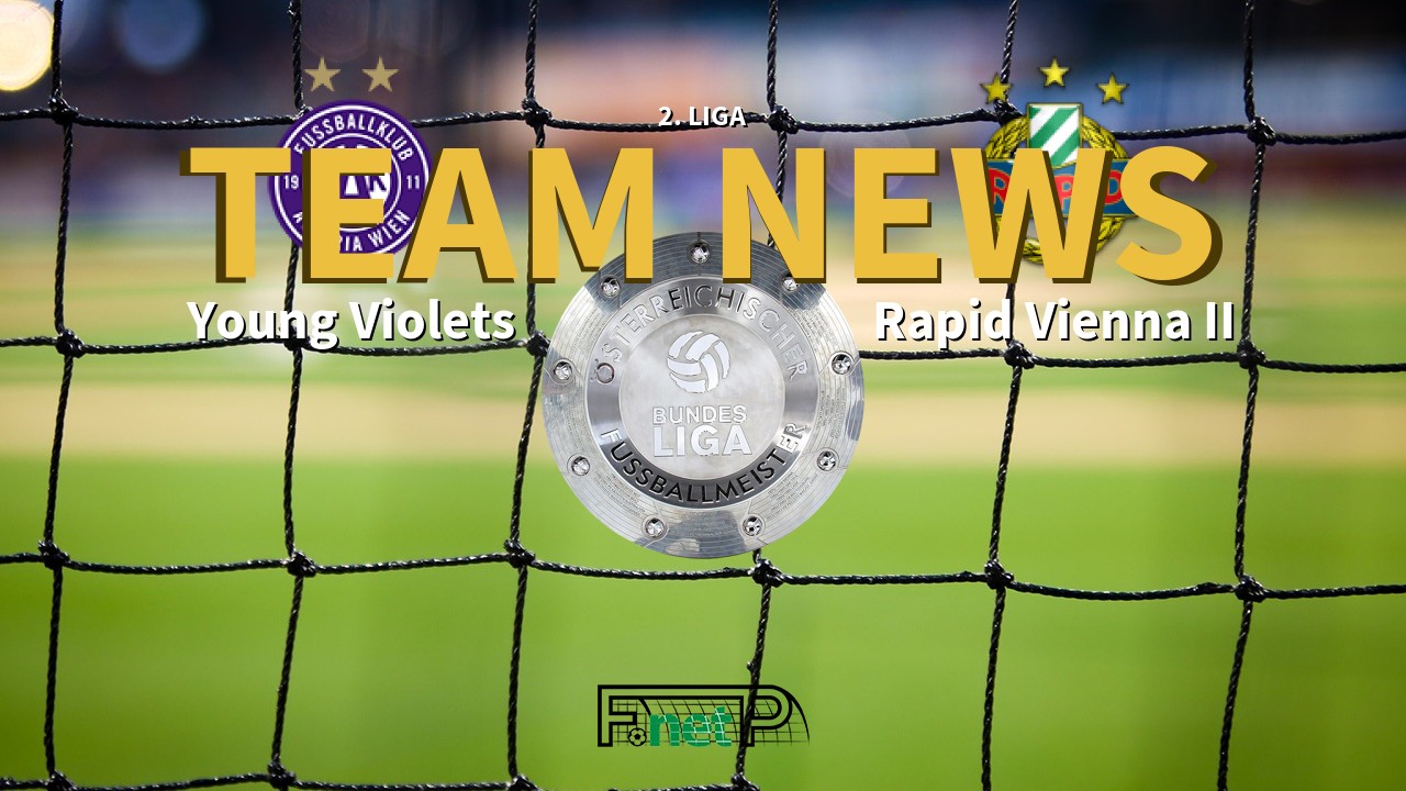 2. Liga News: Austria Wien Amateure vs Rapid Vienna II Confirmed Line-ups