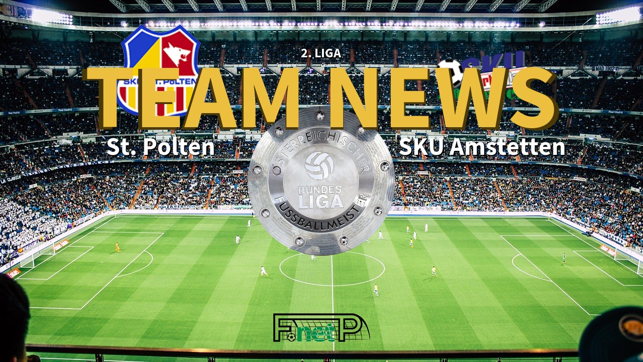 2. Liga News: SKN St. Pölten vs SKU Amstetten Confirmed Line-ups