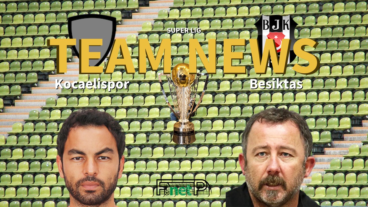 Super Lig News: Kocaelispor vs Beşiktaş Confirmed Line-ups