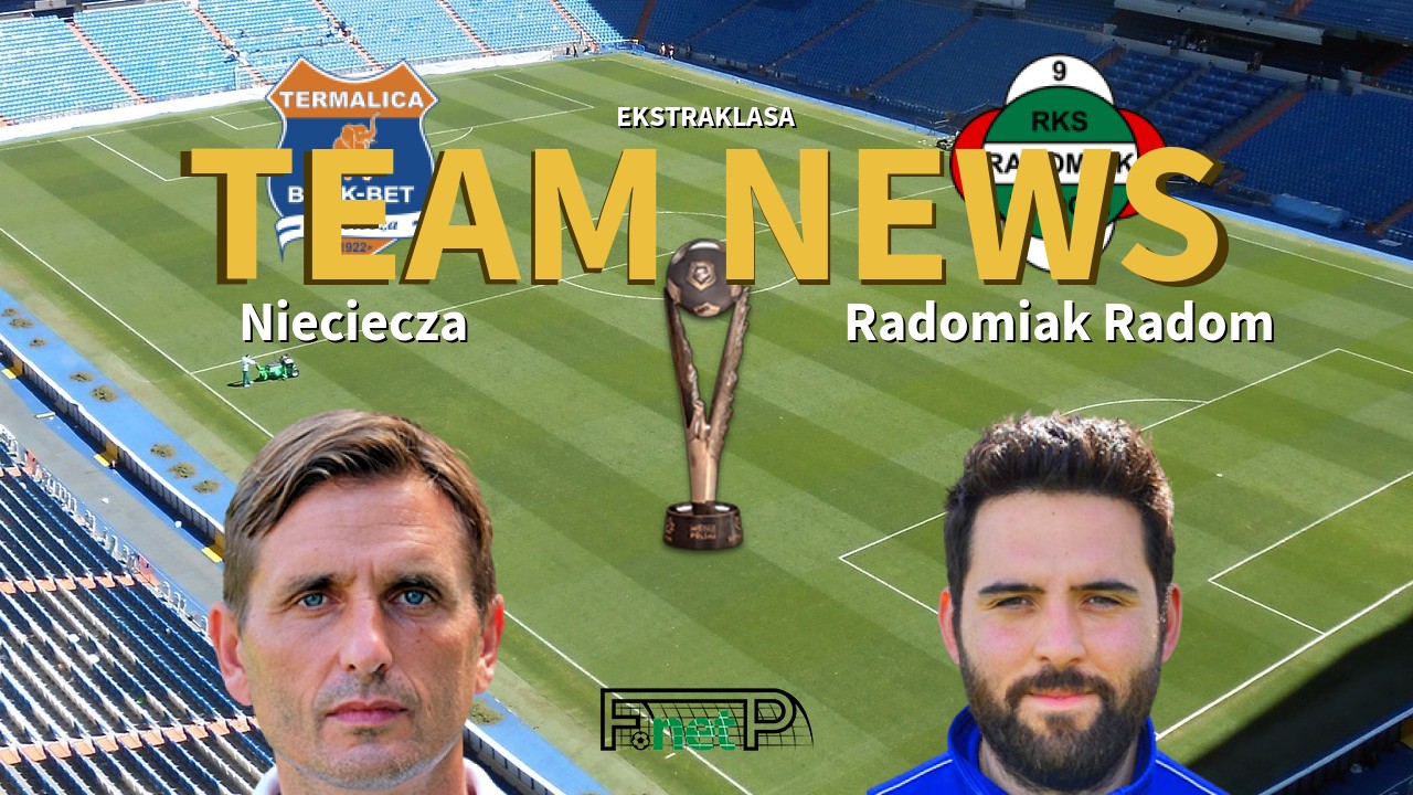Ekstraklasa News: BBT Nieciecza vs Radomiak Radom Confirmed Line-ups