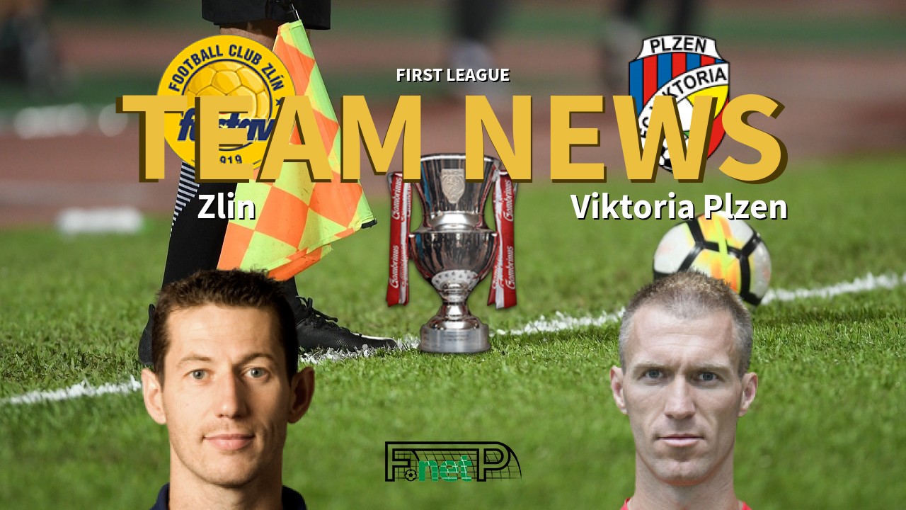 First League News: Tescoma Zlín vs Viktoria Plzeň Confirmed Line-ups